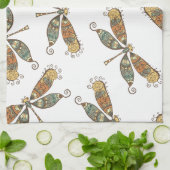 芸術的なトンボパターン キッチンタオル (折り畳み)