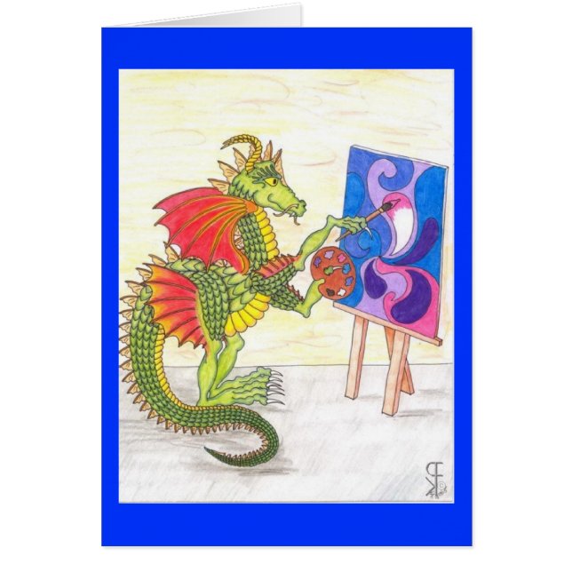 芸術的なドラゴンのすべての行事カード (正面)