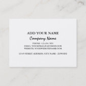 芸術的なニンニクのポートレートのコラージュの絵を描くこと 名刺 (裏面)