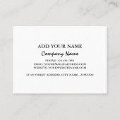 芸術的なニンニクのポートレートのコラージュの絵を描くこと 名刺 (裏面)