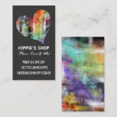 芸術的なハートのカスタムな名刺 名刺 (正面/裏面)