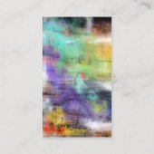 芸術的なハートのカスタムな名刺 名刺 (裏面)