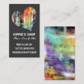 芸術的なハートのカスタムな名刺 名刺 (正面/裏面)