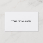 芸術的なビジネスカスタム・カード 名刺 (裏面)