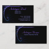 芸術的なフラクタルの打撃 名刺 (正面/裏面)