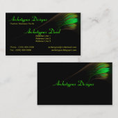 芸術的なフラクタルの打撃 名刺 (正面/裏面)