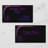 芸術的なフラクタルの打撃 名刺 (正面/裏面)