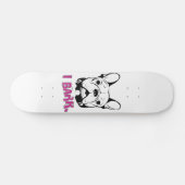 芸術的なフレンチ・ブルドッグの"吠え声"のデザイン スケートボード (横)