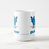 芸術的なフレンチ・ブルドッグ犬の品種デザイン コーヒーマグカップ (中央)