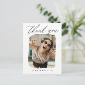 芸術的なフレームの写真 卒業お礼ポストカード ポストカード (スタンド正面)