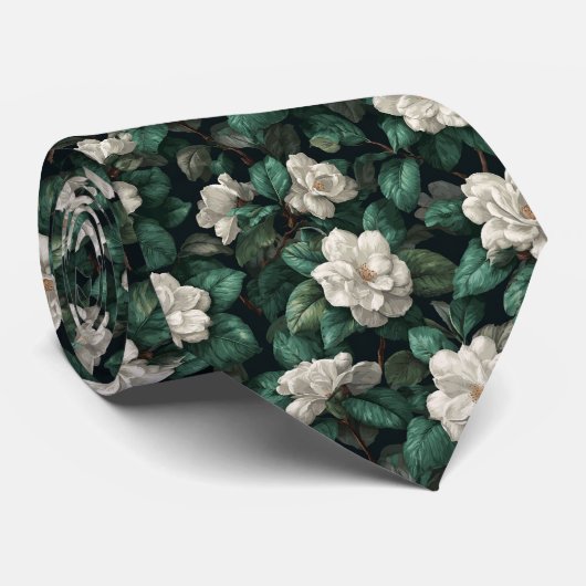 芸術的なブライズメイドギフトのガーデニア ネクタイ (ロール)
