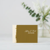 芸術的なブラシストローク錆地球色 名刺 (スタンド正面)