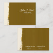 芸術的なブラシストローク錆地球色 名刺 (正面/裏面)