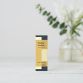 芸術的なブロックの構造工学技術者 スキニー名刺 (スタンド正面)