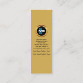 芸術的なブロックの構造工学技術者 スキニー名刺 (裏面)