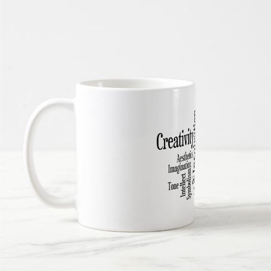 芸術的なプロセス創造的な芸術家の画学生 コーヒーマグカップ (左)