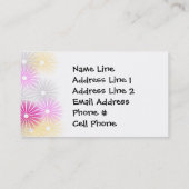 芸術的なプロフィールか名刺のテンプレート 名刺 (裏面)