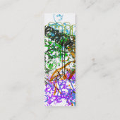 芸術的なプロフィールカード スキニー名刺 (裏面)