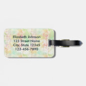 芸術的なペンギンペインターは個人化なります ラゲッジタグ (裏面横)