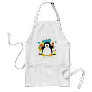芸術的なペンギン スタンダードエプロン