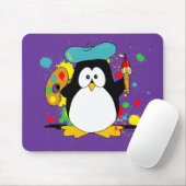 芸術的なペンギン マウスパッド (マウス)