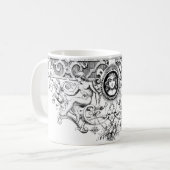 芸術的なマグ コーヒーマグカップ (正面左)