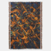 芸術的なメッシーステートメント スローブランケット (正面縦)