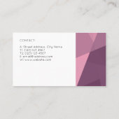 芸術的なモダンなスタイル 名刺 (裏面)