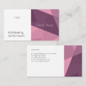 芸術的なモダンなスタイル 名刺 (正面/裏面)