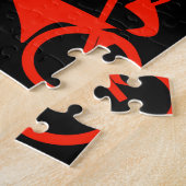 芸術的なモーターバイクのグラフィック ジグソーパズル (側面)