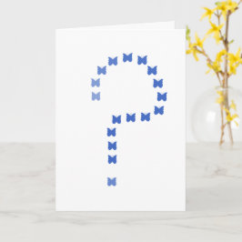 芸術的な不思議な疑問符のイメージ/シンボル カード