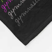 芸術的な体操のカラフルのタイポグラフィ フリースブランケット (角)