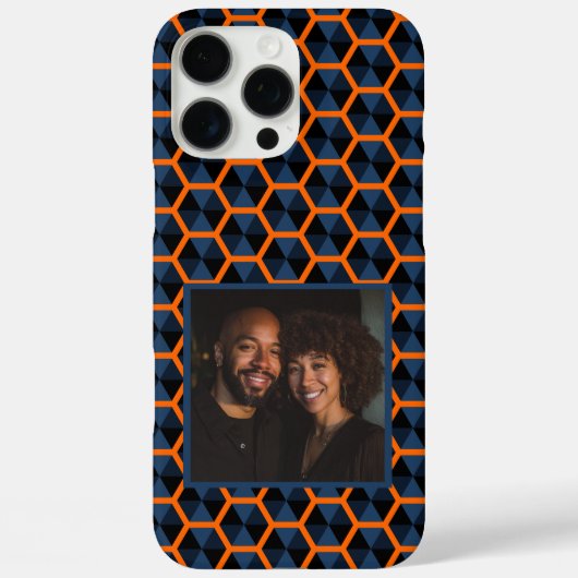 芸術的な個人ギフト六角形パターン Case-Mate iPhoneケース (裏面)