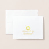 芸術的な内部が付いている応援ホイルカード 箔カード (裏面封筒付き)