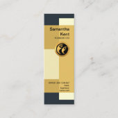 芸術的な円柱状のブロックCEOの創設者 スキニー名刺 (正面)