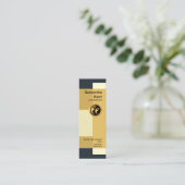 芸術的な円柱状のブロックCEOの創設者 スキニー名刺 (スタンド正面)