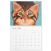 芸術的な動物のカレンダー カレンダー (1月 2027)