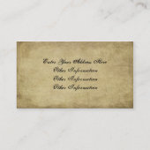 芸術的な及び楽しみの小犬の印刷物の名刺 名刺 (裏面)