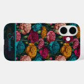 芸術的な女性への贈り物 カーネーション カスタム Case-Mate iPhoneケース (裏面 (横))