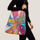 芸術的な幾何学のトートバック クロスボディバッグ (クローズアップ)