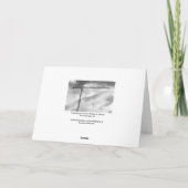 芸術的な建設用クレーンの白黒写真 カード (裏面)