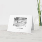 芸術的な建設用クレーンの白黒写真 カード (裏面)