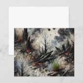 芸術的な抽象紙シート (正面/裏面)