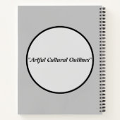 「芸術的な文化の輪郭」 ノートブック (裏面)