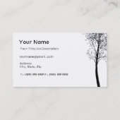 芸術的な木 名刺 (裏面)