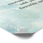 「芸術的な水彩の葉のデザインを追加する」 ポスター (角)