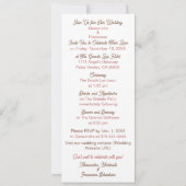 芸術的な永遠の愛：オールアットワンホテル 招待状 (裏面)