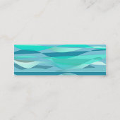 芸術的な波プロフィールカード スキニー名刺 (裏面)
