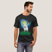 芸術的な犬 Tシャツ (正面フル)