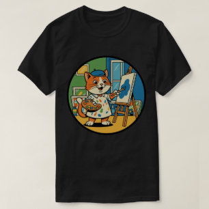 芸術的な猫の画家 - クリエイティブなネコの芸術家 Tシャツ